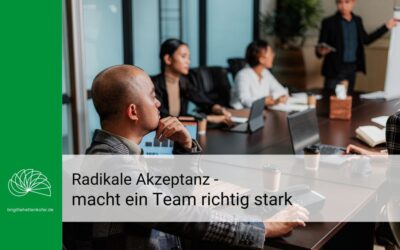 Radikale Akzeptanz – macht ein Team stark