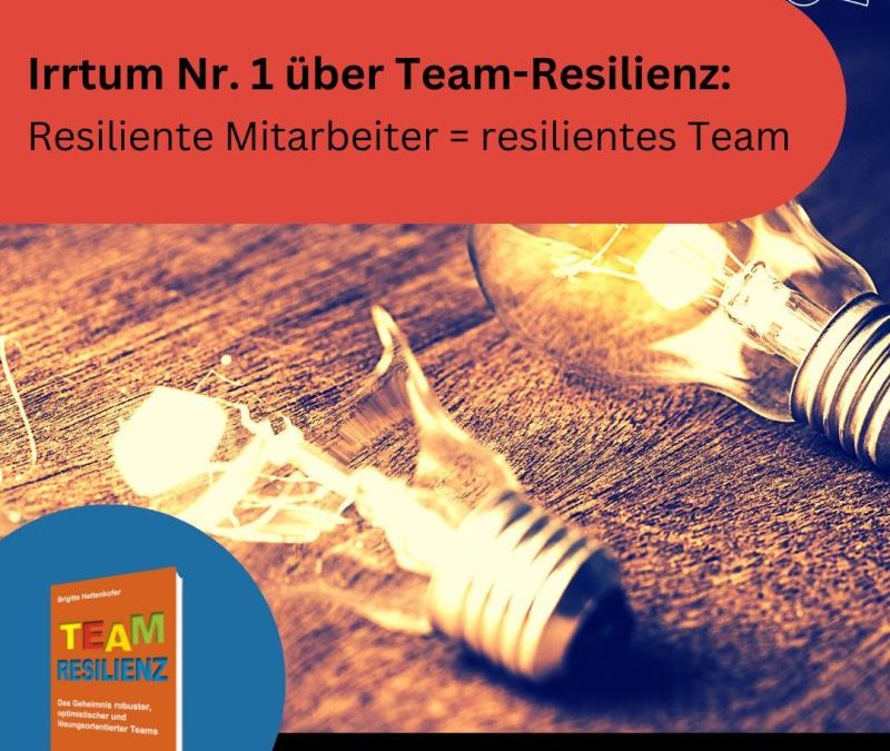 Resilienz Impuls Woche 24: Team-Resilienz geht nur mit resilienten Personen!